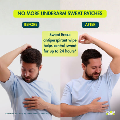 Sweat Eraze DryLock Sweat Control Wipes