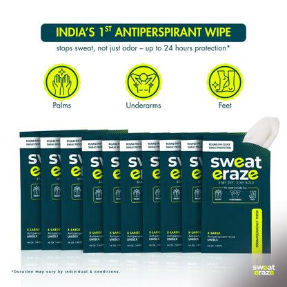 Sweat Eraze DryLock Sweat Control Wipes