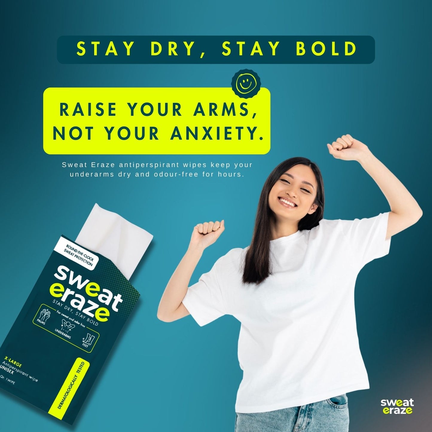 Sweat Eraze DryLock Sweat Control Wipes